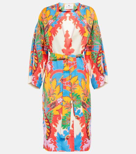 Etro Printed silk beach cover-up - Etro - Modalova