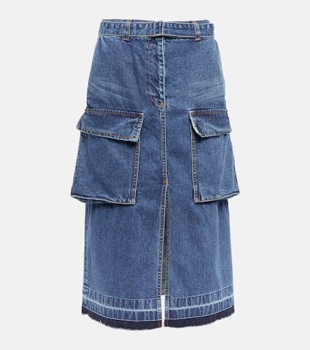 Sacai Denim midi skirt - Sacai - Modalova