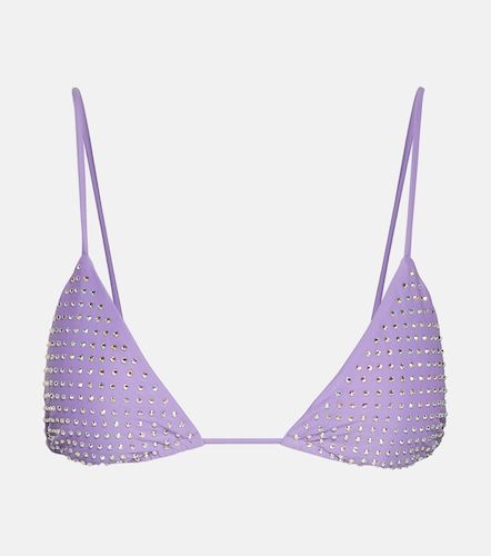 Top bikini con decorazioni - Self-Portrait - Modalova