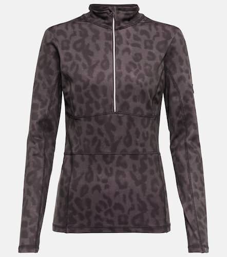 Leopard-print mockneck ski top - Jet Set - Modalova