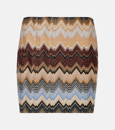 Zig Zag metallic knit miniskirt - Missoni - Modalova