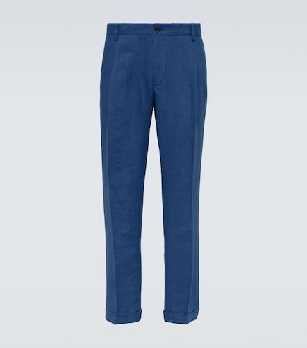 Pantaloni slim in lino - Dolce&Gabbana - Modalova