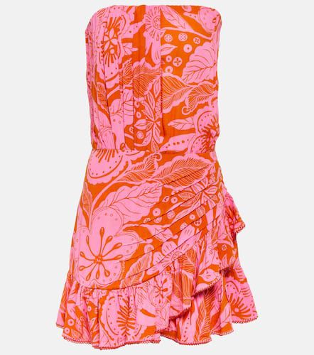 Ambra strapless floral minidress - Poupette St Barth - Modalova