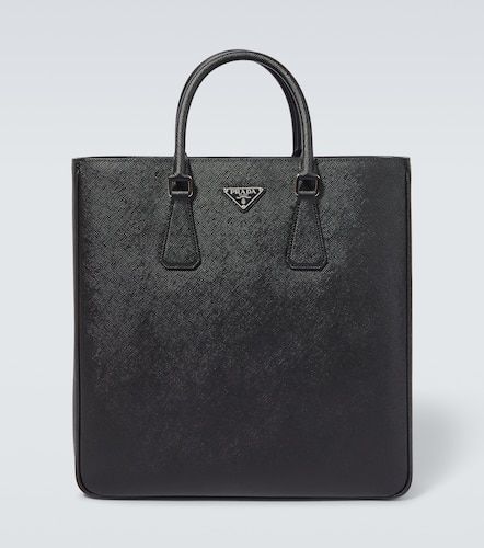 Borsa in pelle saffiano con logo - Prada - Modalova