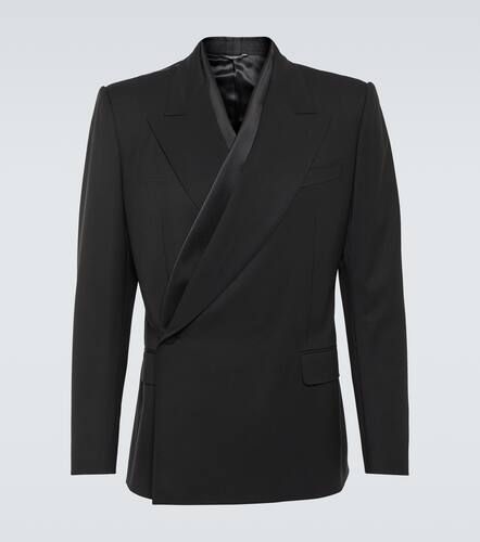 Asymmetric double-breasted wool-blend blazer - Dolce&Gabbana - Modalova