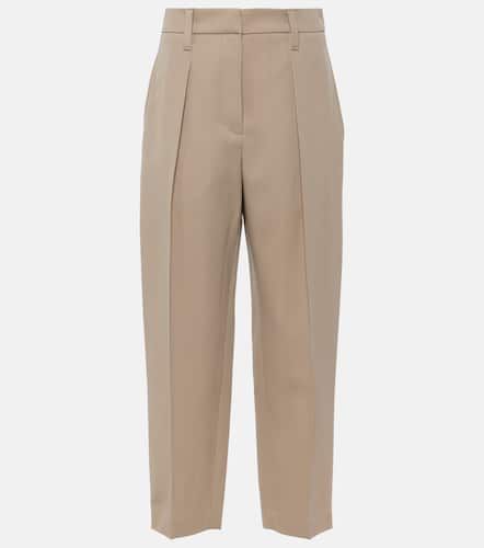 Wool-blend straight pants - Brunello Cucinelli - Modalova