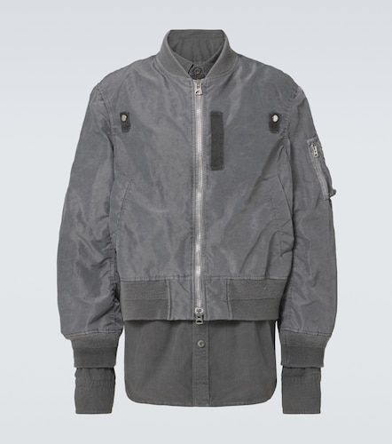 Sacai Bomber de sarga con ripstop - Sacai - Modalova