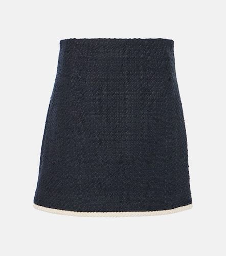 Roman cotton-blend tweed miniskirt - Veronica Beard - Modalova