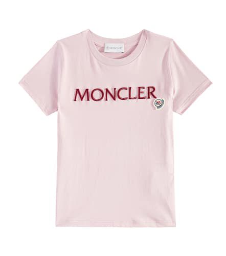 Camiseta de jersey de algodón con logo - Moncler Enfant - Modalova