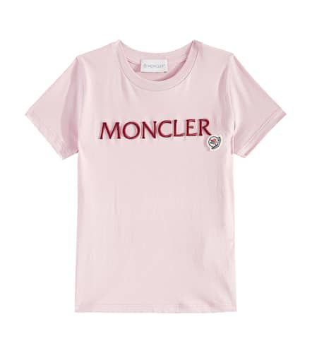 Camiseta de jersey de algodón con logo - Moncler Enfant - Modalova