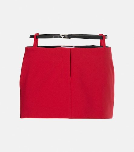 Cutout belted crepe miniskirt - The Attico - Modalova