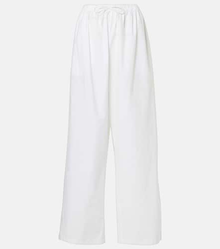 Hubert cotton wide-leg pants - The Row - Modalova