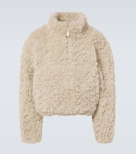 Fluffy faux shearling half-zip sweater - Entire Studios - Modalova