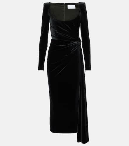 Alex Perry Draped velvet midi dress - Alex Perry - Modalova