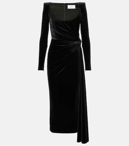 Alex Perry Draped velvet midi dress - Alex Perry - Modalova