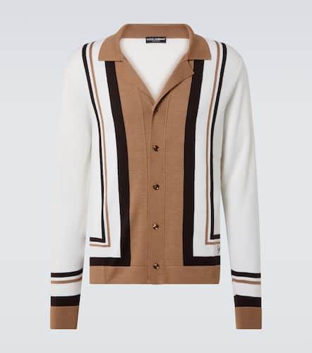 Wool and silk jacquard cardigan - Dolce&Gabbana - Modalova