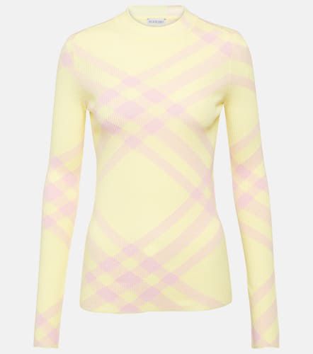 Check wool-blend top - Burberry - Modalova