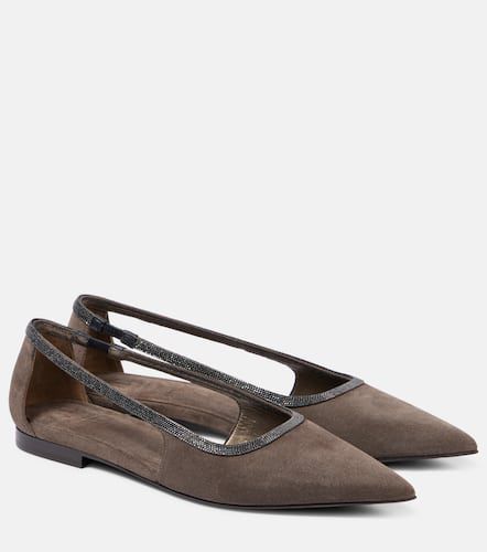 Suede ballet flats - Brunello Cucinelli - Modalova