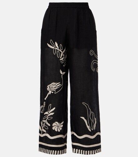 Pantalones anchos Octopus de lino - Eres - Modalova