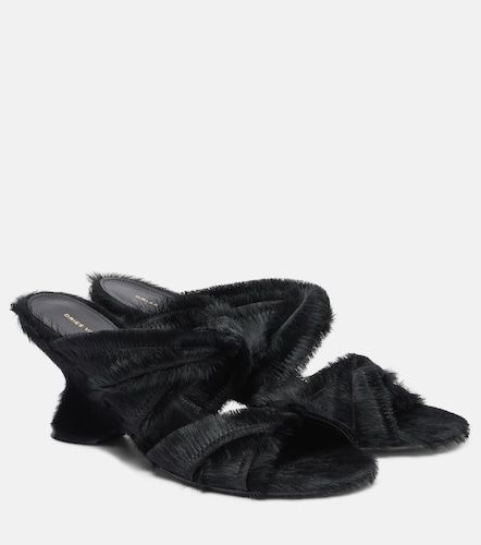 Sandali in cavallino e zeppa - Dries Van Noten - Modalova