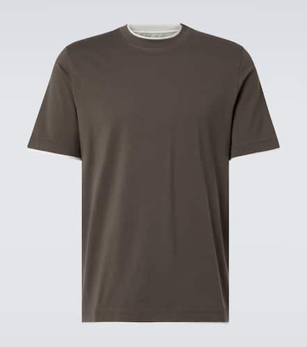 Camiseta de jersey de algodón - Brunello Cucinelli - Modalova