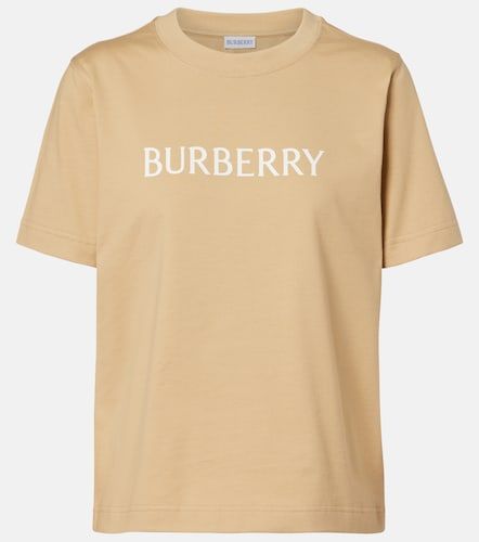 T-shirt in jersey di cotone con logo - Burberry - Modalova