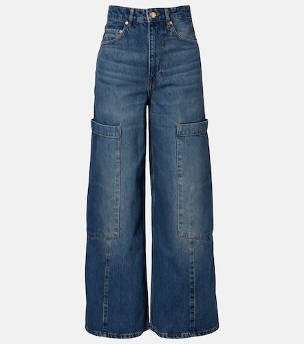 Ganni Jeans cargo de tiro medio - Ganni - Modalova