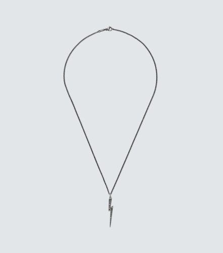 Collar Thunder de oro blanco de 18 ct (750/1000) con diamantes - Ileana Makri - Modalova
