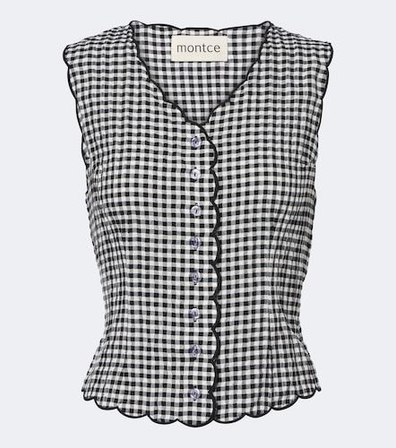 Montce Gingham scalloped vest - Montce - Modalova