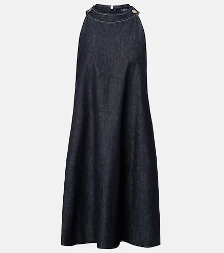 Halterneck denim minidress - 'S Max Mara - Modalova