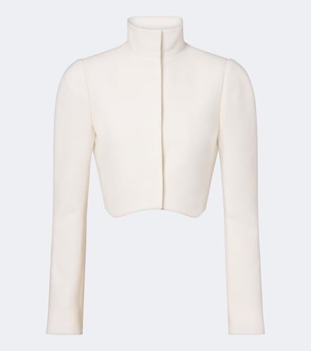 Alaia Cropped wool crepe jacket - Alaia - Modalova
