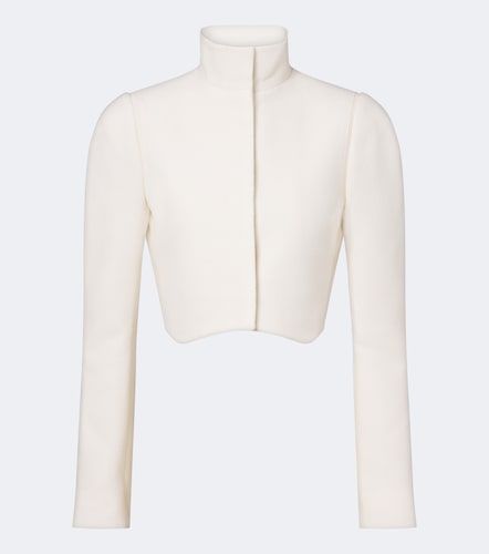 Alaia Cropped wool crepe jacket - Alaia - Modalova