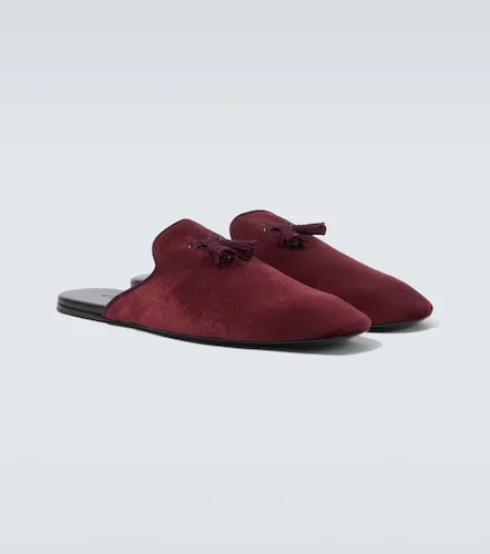 Gucci Mules in velluto con nappine - Gucci - Modalova