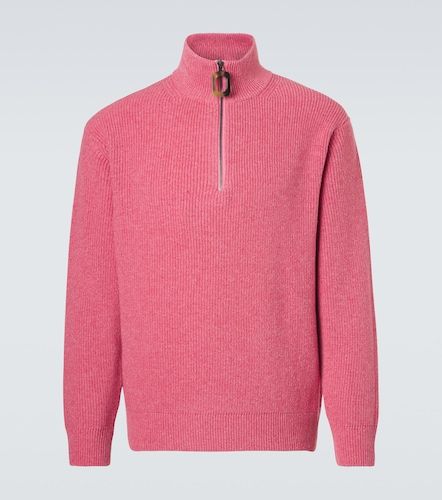 Pullover in lana e cotone con mezza zip - JW Anderson - Modalova