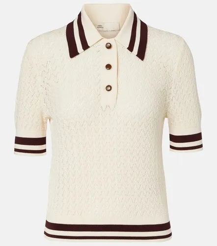 Polo in pointelle di cotone - Tory Burch - Modalova