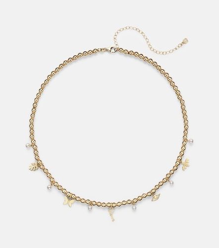 Collana in 14kt con perle - Sydney Evan - Modalova