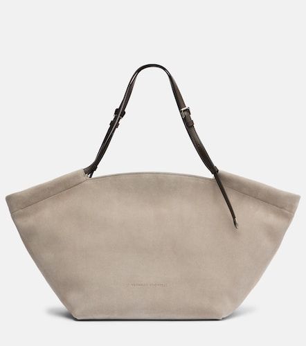 Borsa Sartorial Large in suede - Brunello Cucinelli - Modalova