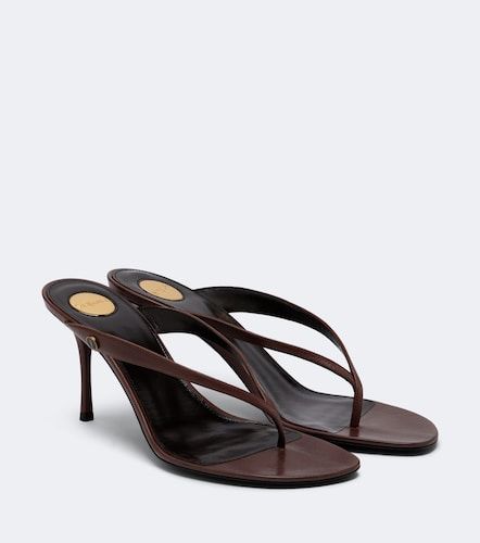 Sue leather thong sandals - Saint Laurent - Modalova