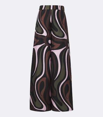 Pantalones palazzo Marmo de sarga de seda - Pucci - Modalova