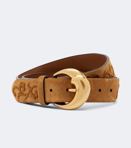 Bestickter Gürtel aus Veloursleder - Etro - Modalova