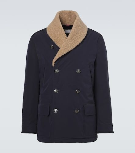 Doppelreihige Jacke aus Tech-Material - Brunello Cucinelli - Modalova