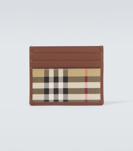 Check canvas card holder - Burberry - Modalova
