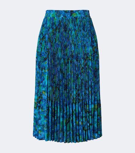 Gonna midi in seta crêpe de chine - Gucci - Modalova