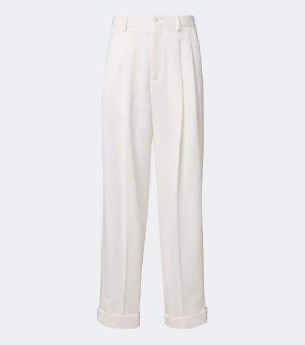 Pleated wool and silk-blend tuxedo pants - Dolce&Gabbana - Modalova