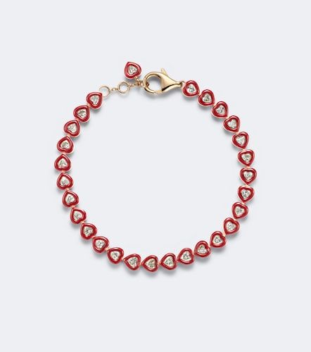 Pulsera Candy Crush de oro rosa de 18 ct y esmalte con diamantes - Kamyen - Modalova