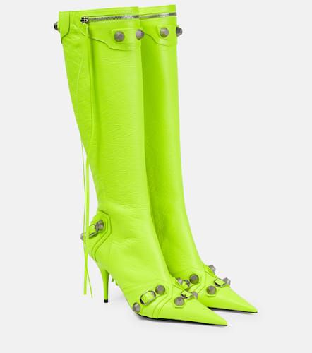 Cagole leather knee-high boots - Balenciaga - Modalova