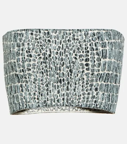 Alaïa Top bandeau efecto cocodrilo - Alaia - Modalova