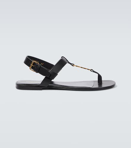 Cassandre leather thong sandals - Saint Laurent - Modalova