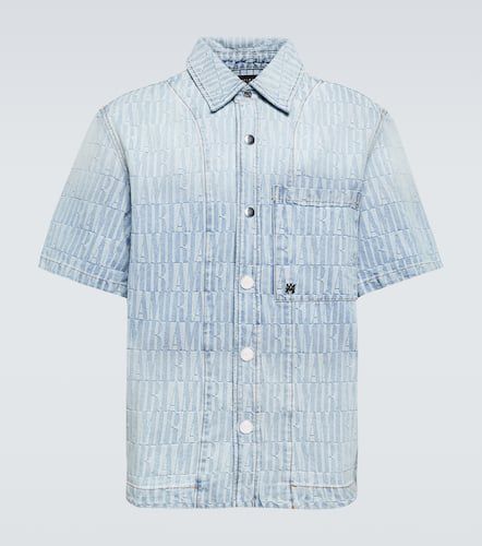 Amiri Logo jacquard denim shirt - Amiri - Modalova