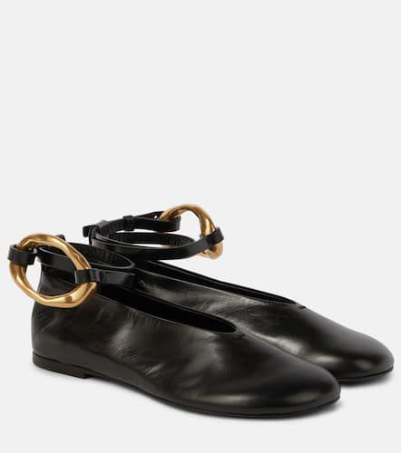 Jil Sander Ballerine in pelle - Jil Sander - Modalova